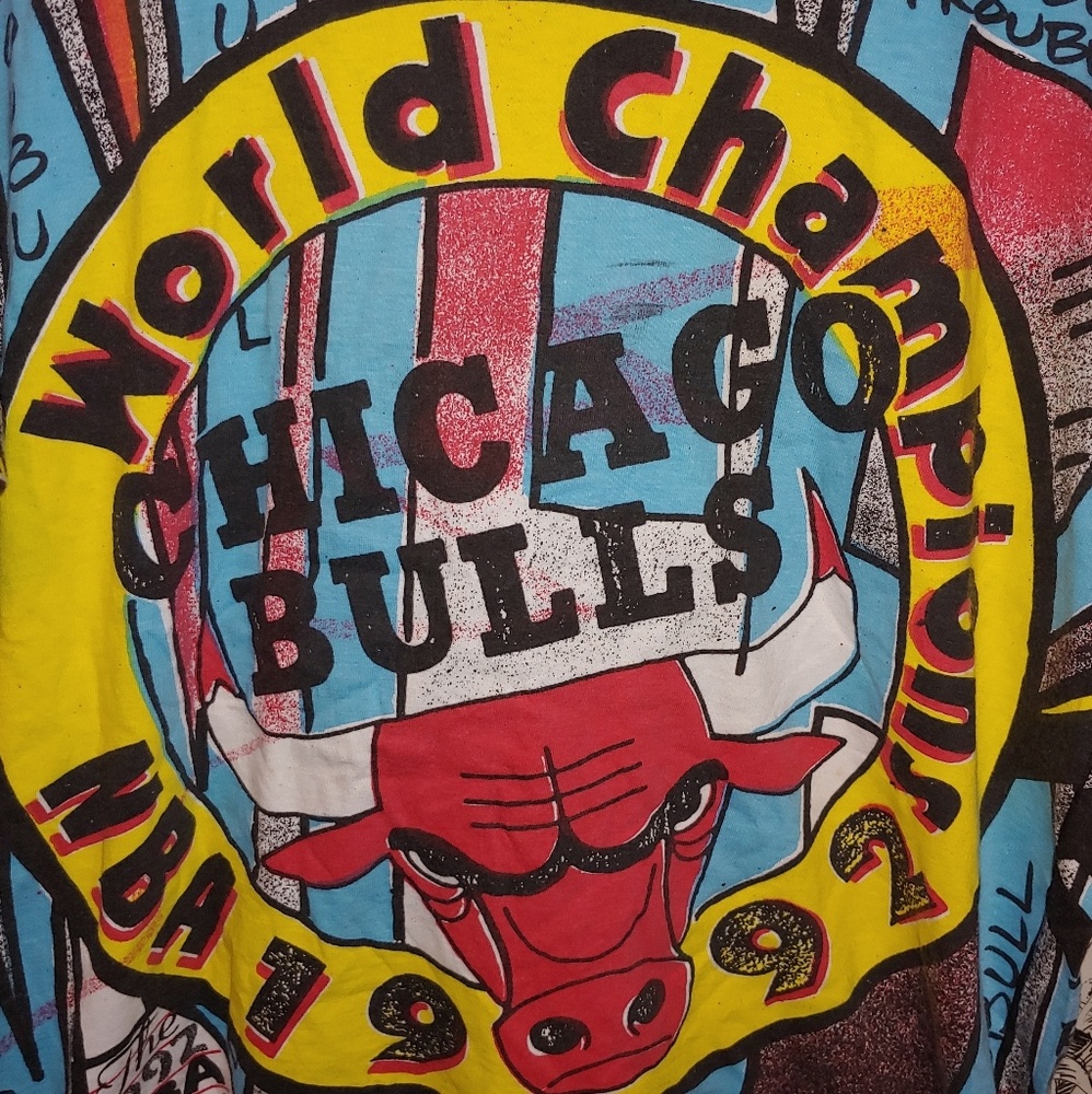 ❎SOLD❎ Vintage Chicago Bulls 1992 Champs Shirt - Picture 2 of 8